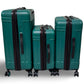 Solite Asher 3-Piece Expandable Spinner Luggage Set - Green