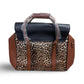 BADGLEY MISCHKA Leopard Travel Tote Weekender Bag- LEOPARD