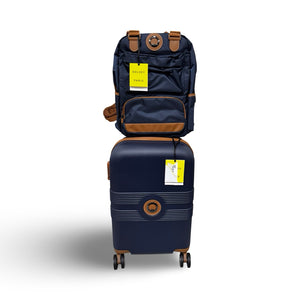 Delsey Paris Flanerie Backpack and Carry On Set - Blue
