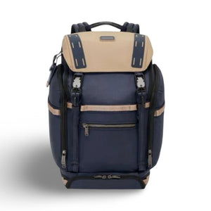 TUMI Alpha Bravo Expedition Flap Backpack - Midnight Navy, Khaki