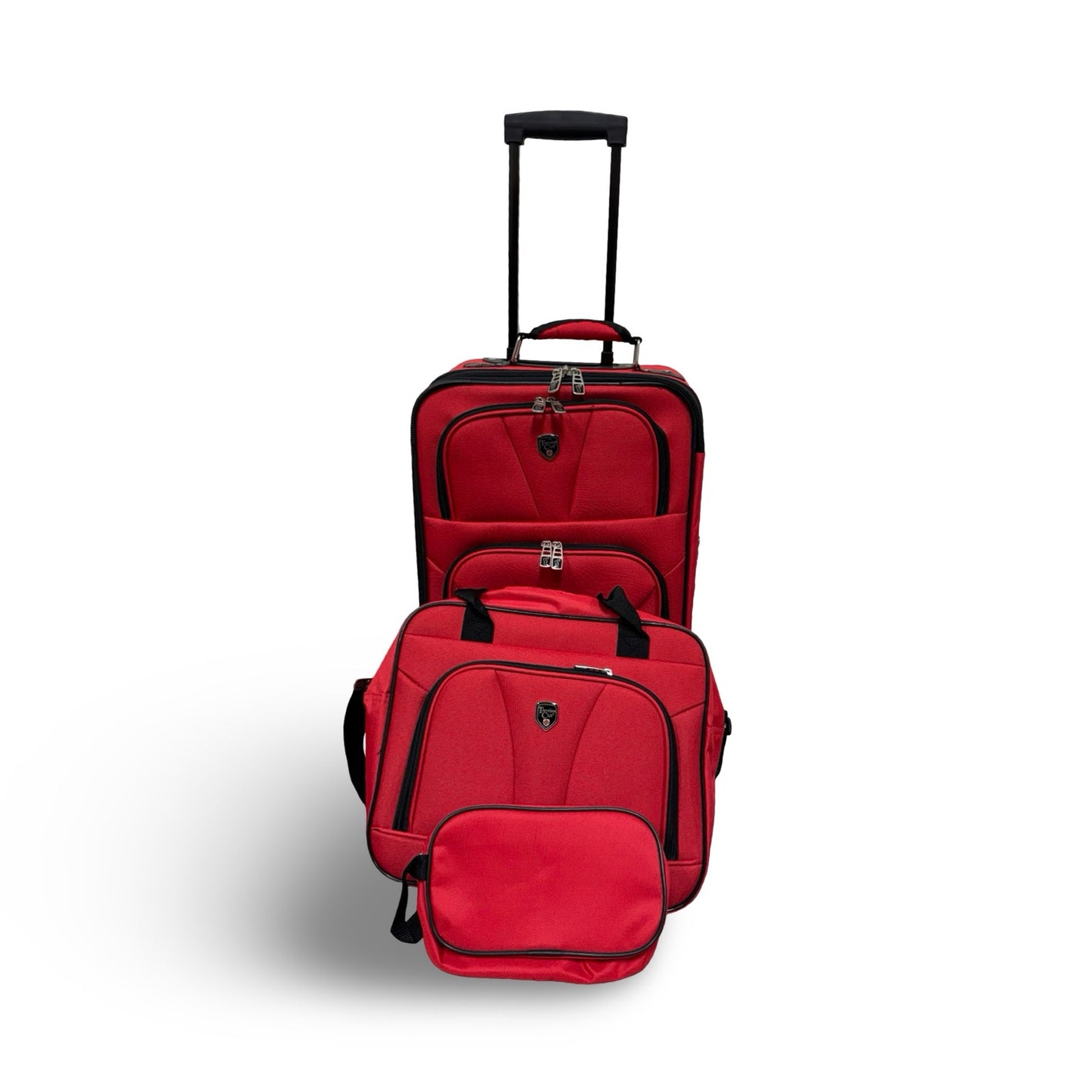 Travelers Club Bowman Eva Expandable Travel Set, 3 Piece - Red