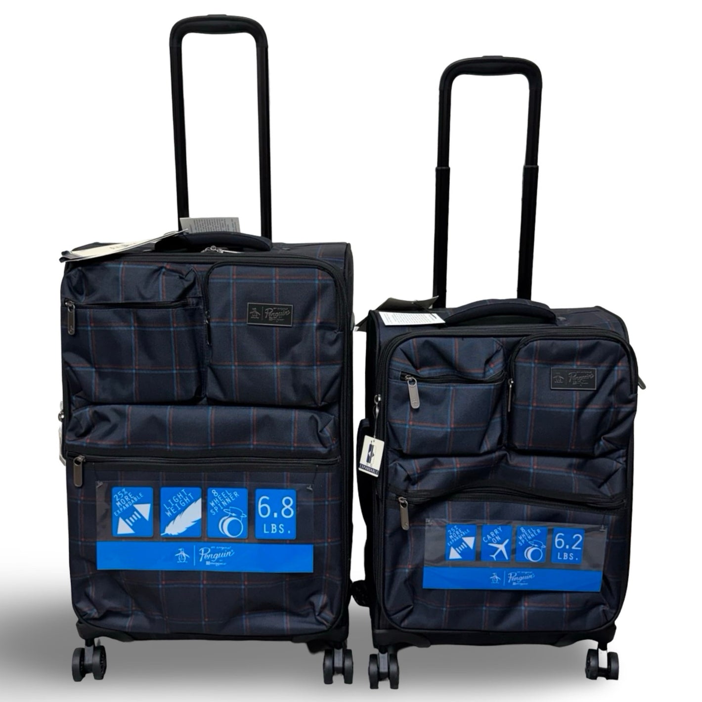 Original Penguin Norton 2-Pc. Softside Spinner Luggage Set - Navy Pld