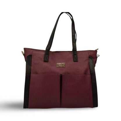 Badgley Mischka Rose Faux Leather Tote Weekender