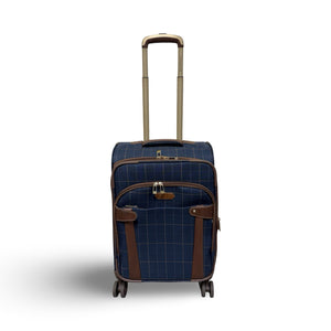 London Fog Brentwood Spinner Carry-on - Navy, Bronze (USED)