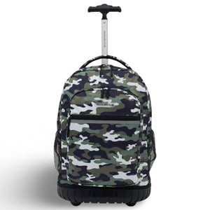 Travelers Club Finley Collection 18" Rolling Backpack - Camouflage (Preowned)