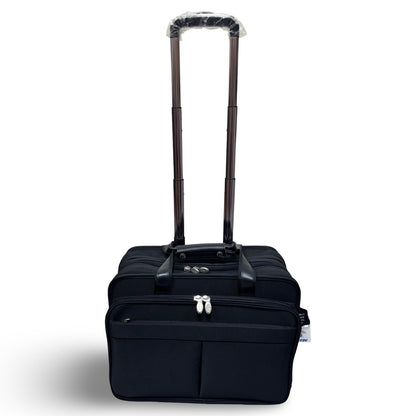 McKlein Roosevelt 17" Nylon Wheeled Laptop Briefcase w/ Removable Sleeve - Black