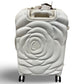 Thalia Sodi Rose Flower 26" Expandable Luggage - White (Preowned)