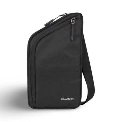 TRAVELON Slim Crossbody Bag - Black