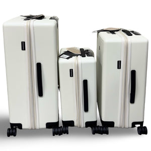 CHAMPS 3-Piece Vintage Muse Collection Hardside Luggage Set - Ivory Black