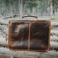 18 inch Buffalo Leather Briefcase