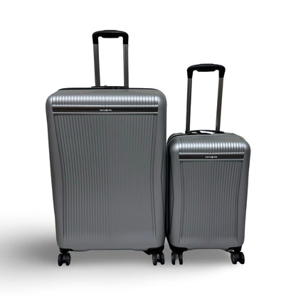 Samsonite Blackstone 2-piece Hardside Expandable Spinner Luggage Set - Silver