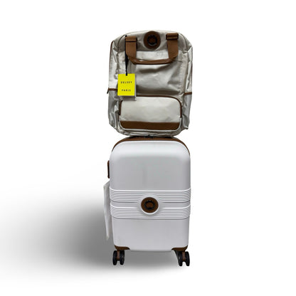 Delsey Paris Flanerie Backpack and Carry On Set - White