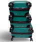 Solite Asher 3-Piece Expandable Spinner Luggage Set - Green