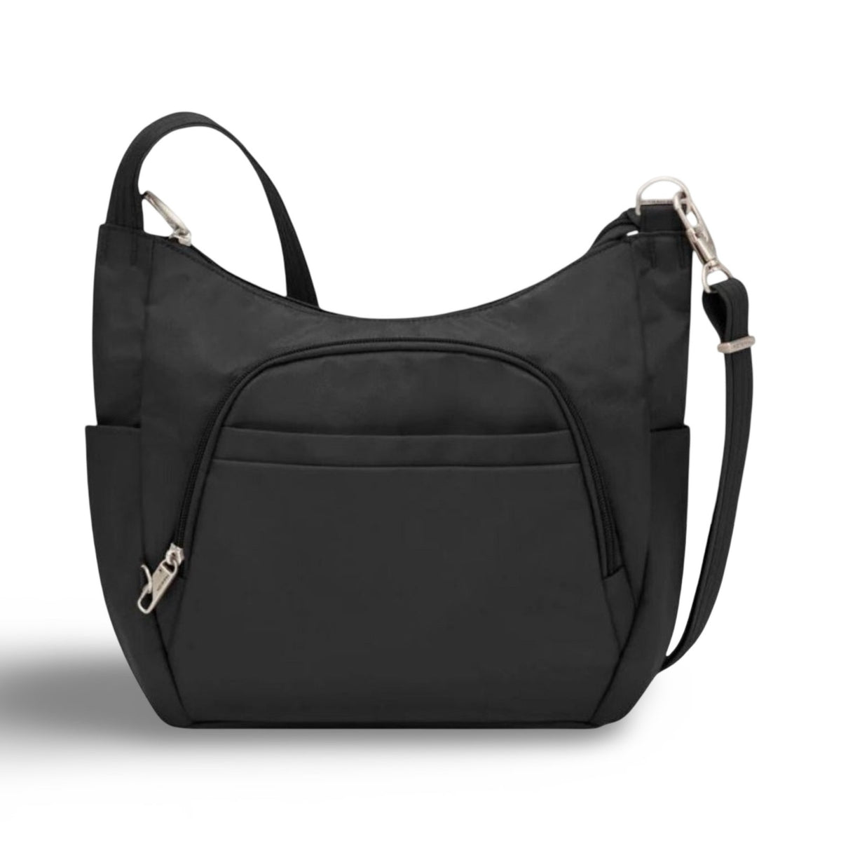 TRAVELON Anti-Theft Classic Crossbody Bucket Bag - Black