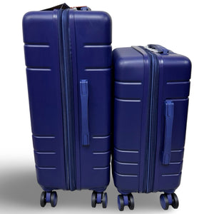 Saint Martin 4 Piece Hardside Luggage Set 4in1 CUP/USB/USB-C/PHONE HOLDER