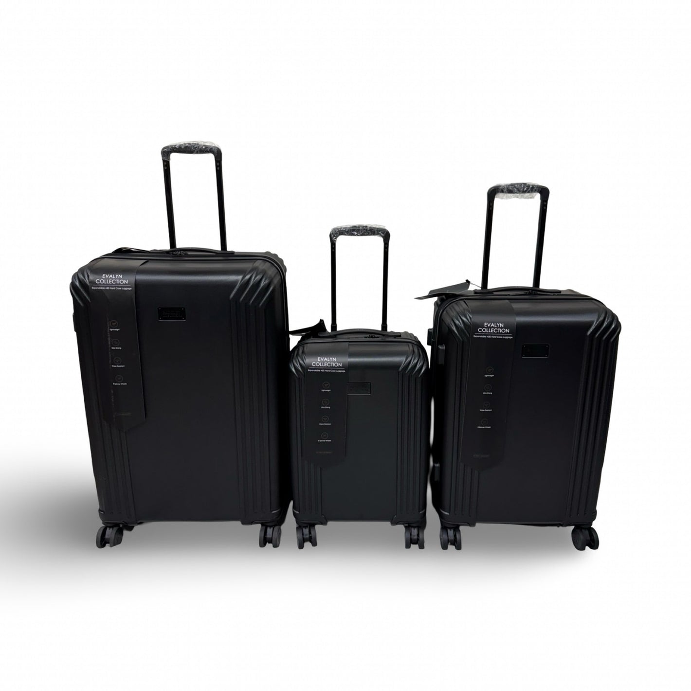 Badgley Mischka Evalyn 3 Piece Expandable Luggage Set