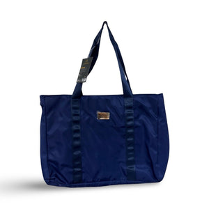 BADGLEY MISCHKA Nylon Travel Tote Weekender Bag- Navy