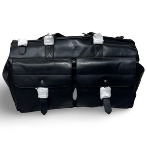 Mancini Men's Buffalo Dowel Rod Duffle Bag for Carry-On Travel - Black