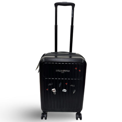 KARL LAGERFELD PARIS Sentimental Voyage 21" Upright Luggage - Black