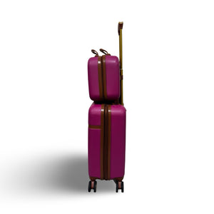 PUÍCHE Jewel Carry-on Cosmetic Luggage, Set of 2 – Magenta