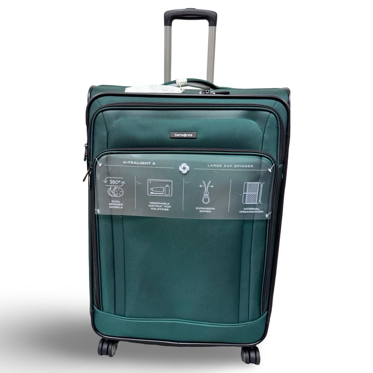 Samsonite X-Tralight 4 Large Check-in Expandable Spinner - Green