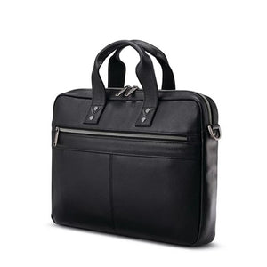 Samsonite Classic Leather Slim Brief– Black