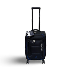 NAUTICA 21" Softside Carry-On Spinner - Black/Blue