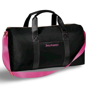 Juicy Couture Black Pink Weekender Duffle Bag Viva La Juicy