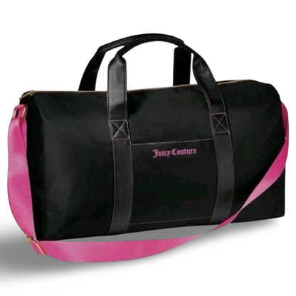 Juicy Couture Black Pink Weekender Duffle Bag Viva La Juicy