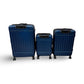 Solite Asher 3-Piece Expandable Spinner Luggage Set - Blue