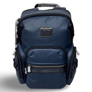 Tumi ALPHA BRAVO Navigation Backpack - Navy Coated Canvas