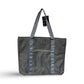 BADGLEY MISCHKA Nylon Travel Tote Weekender Bag- Grey