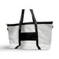 BADGLEY MISCHKA Anna XL Faux Leather Tote Weekender Travel Bag - White