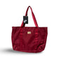 BADGLEY MISCHKA Nylon Travel Tote Weekender Bag- Burgundy