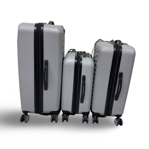 Travelers Club 3-Pc. Shannon Spinner Expandable Luggage Set - Sharkskin