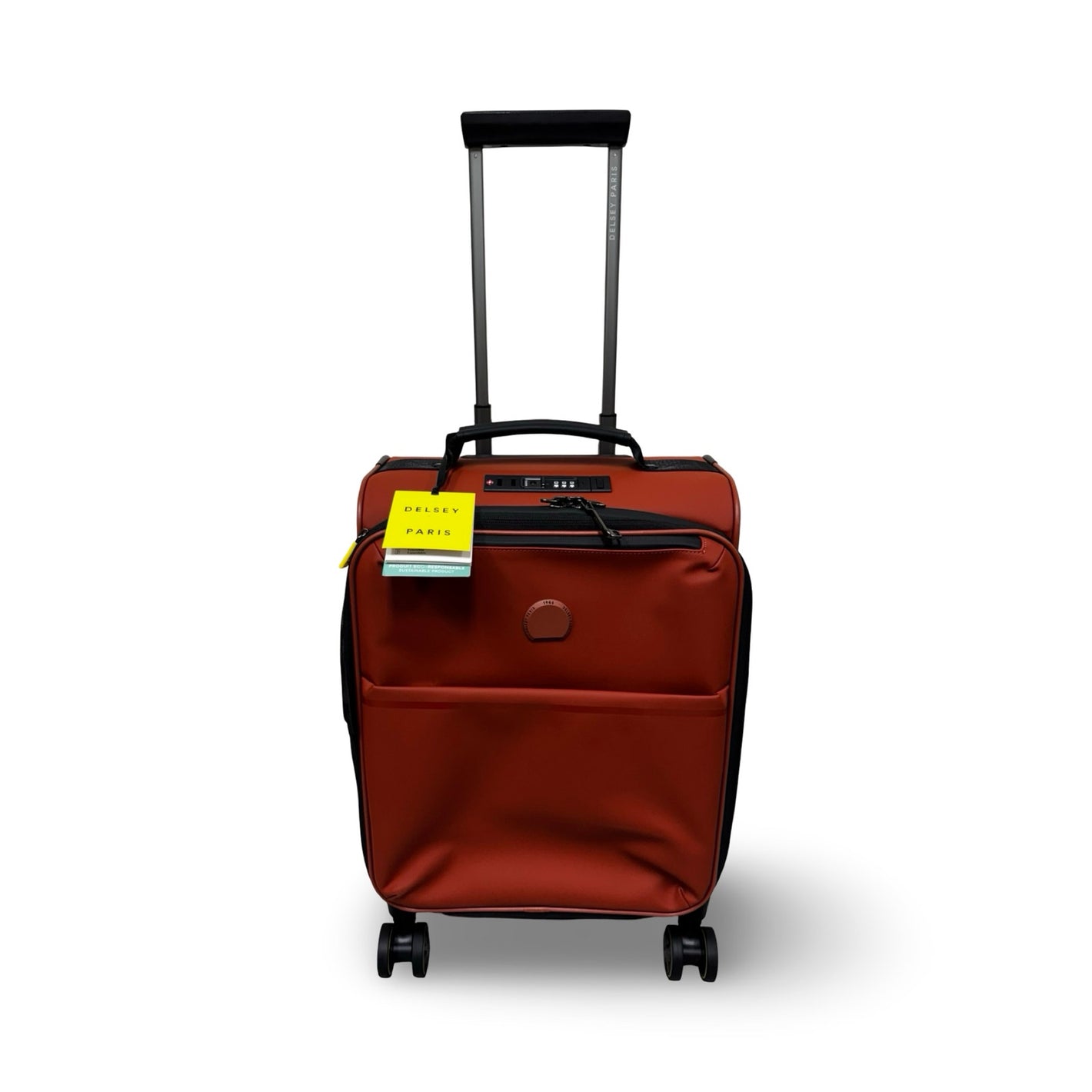 Delsey Paris Turenne Soft Spinner Carry on Suitcase - Brick