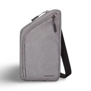 TRAVELON Slim Crossbody Bag - Gray_heather