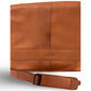 Kenneth Cole Reaction Colombian Leather Crossbody 15.6" Laptop Bag - Cognac