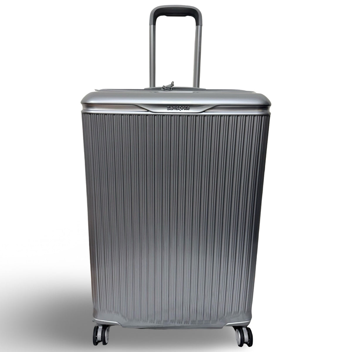 Samsonite Silhouette 18 Hardside Large Spinner - Metallic Silver (Preowned)