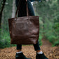 Juneau Leather Tote w/ Pocket