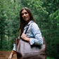 Juneau Leather Tote w/ Pocket