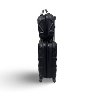 AMKA Gem 2-Pc. Carry-On Hardside Cosmetic Luggage Set – Black