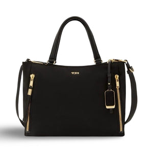 TUMI Voyageur Valetta Medium Tote - Black/Gold