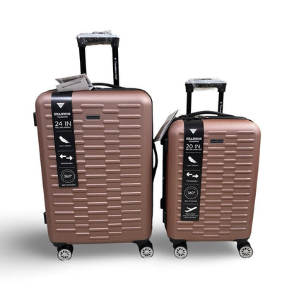 TRAVELERS CLUB 2-Pc. Shannon Spinner Expandable Luggage Set– Rose Gold