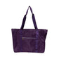 BADGLEY MISCHKA Nylon Travel Tote Weekender Bag- Purple