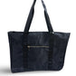 BADGLEY MISCHKA Nylon Travel Tote Weekender Bag- Black