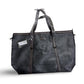 BADGLEY MISCHKA Anna XL Faux Leather Tote Weekender Travel Bag- Black