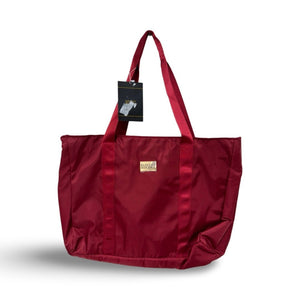 BADGLEY MISCHKA Nylon Travel Tote Weekender Bag- Burgundy