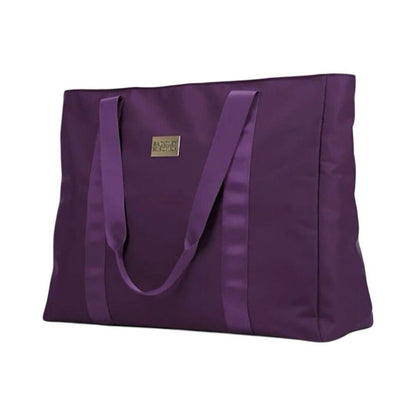 BADGLEY MISCHKA Nylon Travel Tote Weekender Bag- Purple