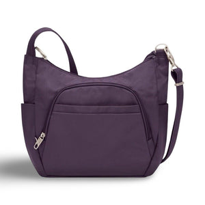 Travelon RFID Anti-Theft Essential Messenger Bag - Purple